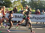 Paula Radcliffe und Florence Kiplagat bei km 6