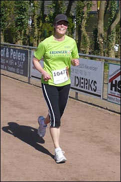 Nicola Hüesker beim Golddorf-Lauf 2010